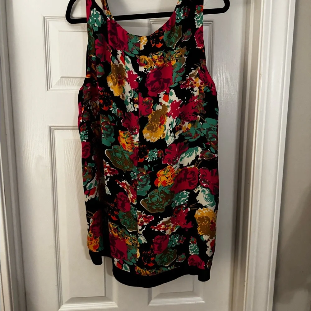 Floral Sleeveless Top - Multicolor - Picture 3 of 3